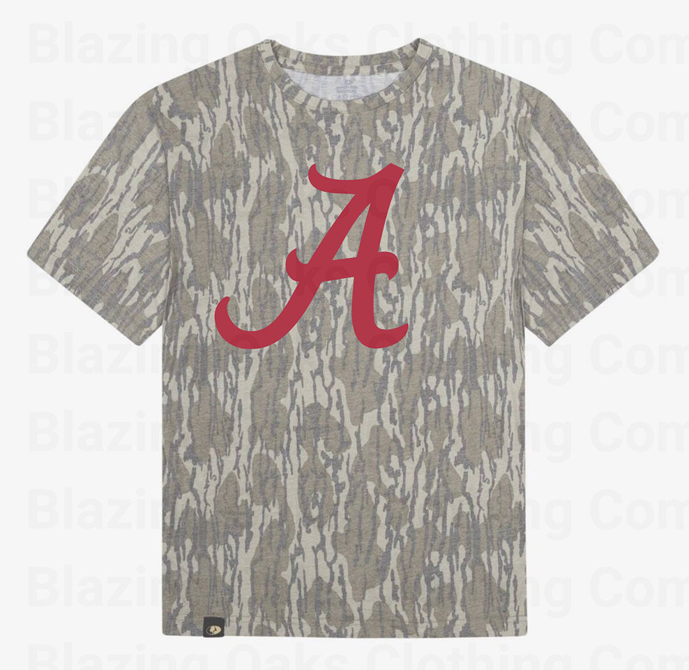 Red Camo Alabama Crimson Tide Short Sleeve Shirt