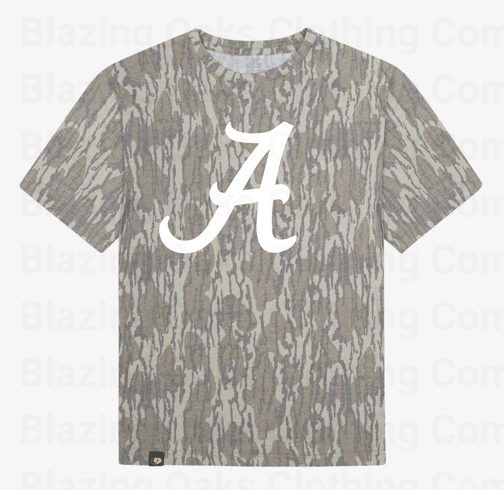White Camo Alabama Crimson Tide Short Sleeve Shirt