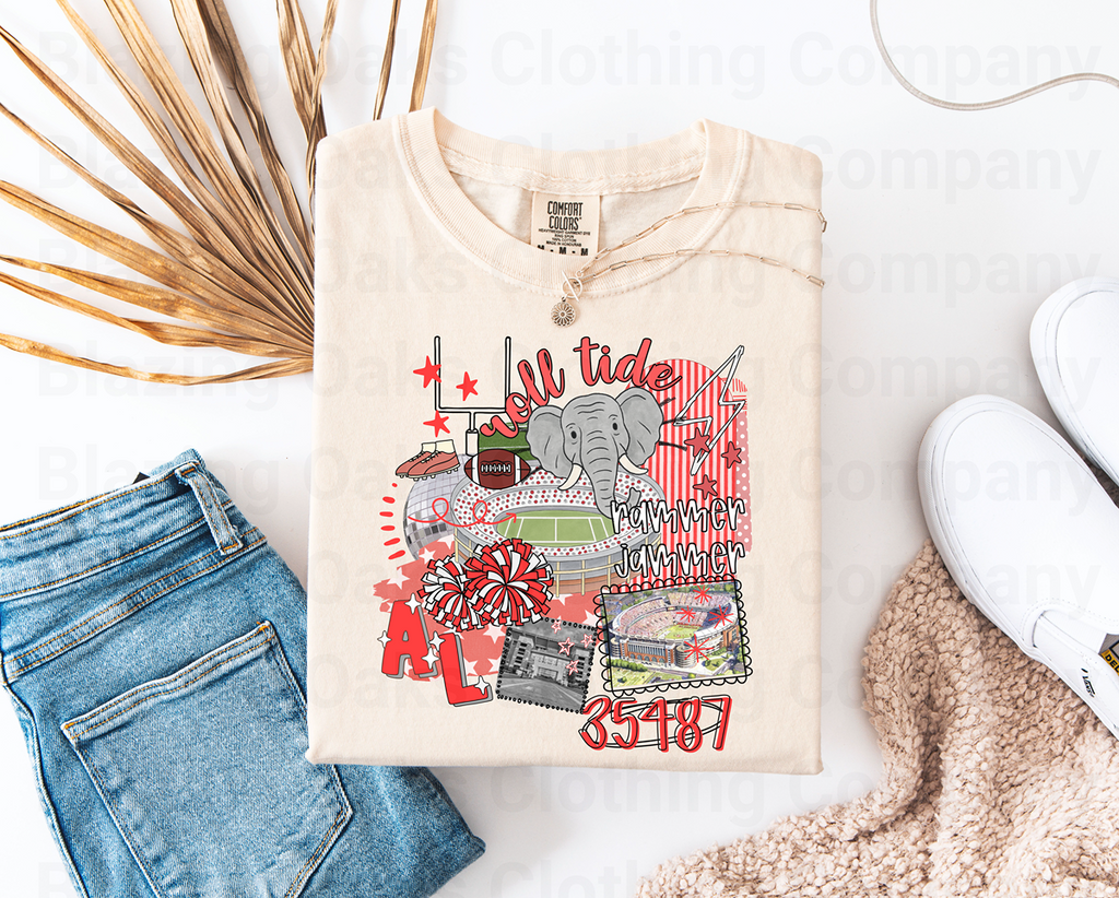 Alabama Collage Short Sleeve Shirt