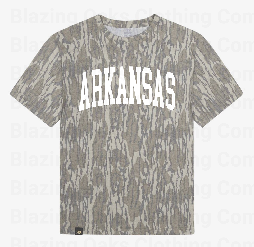 White Camo Arkansas Short Sleeve Shirt