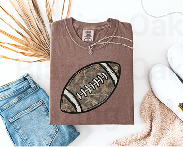 Camo Football Short Sleeve Shirt