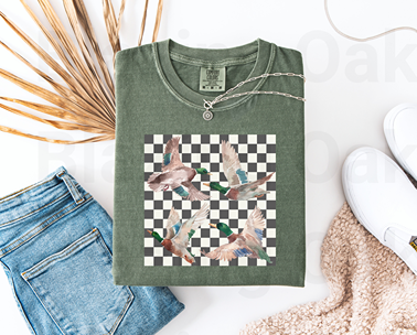 Checkered Ducks Short Sleeve Shirt