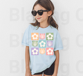 Checkered Floral Tigers Short Sleeve Shirt