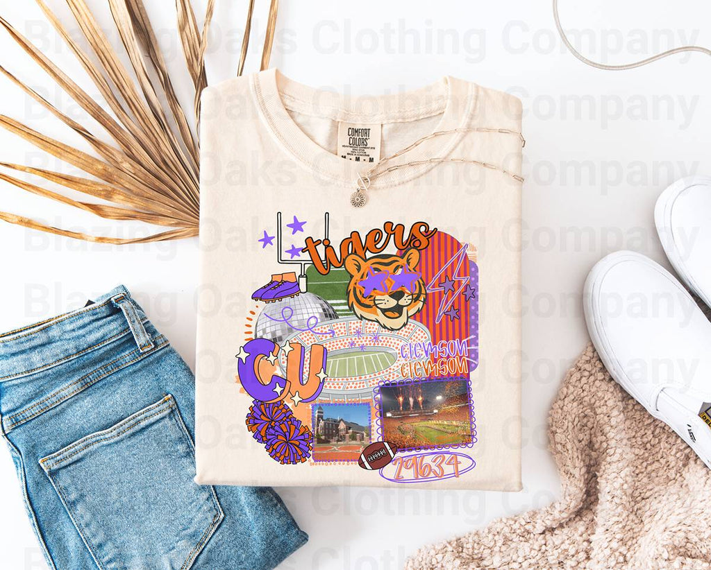 Clemson Tigers Collage Short Sleeve Shirt