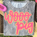 Pink & Orange Woo Pig Camo Short Sleeve Shirt