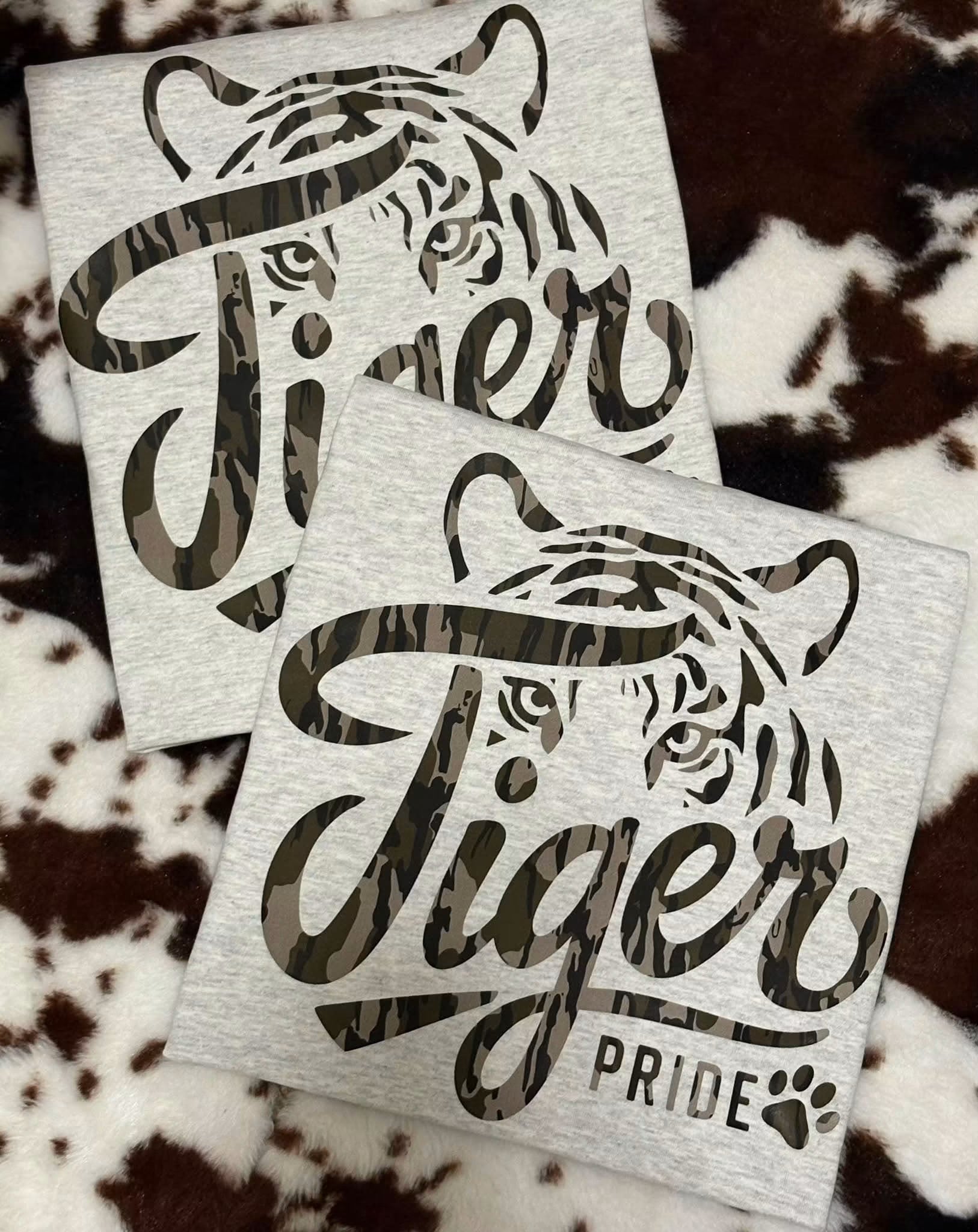 Camo Tiger Pride Short Sleeve Shirt (Gildan)