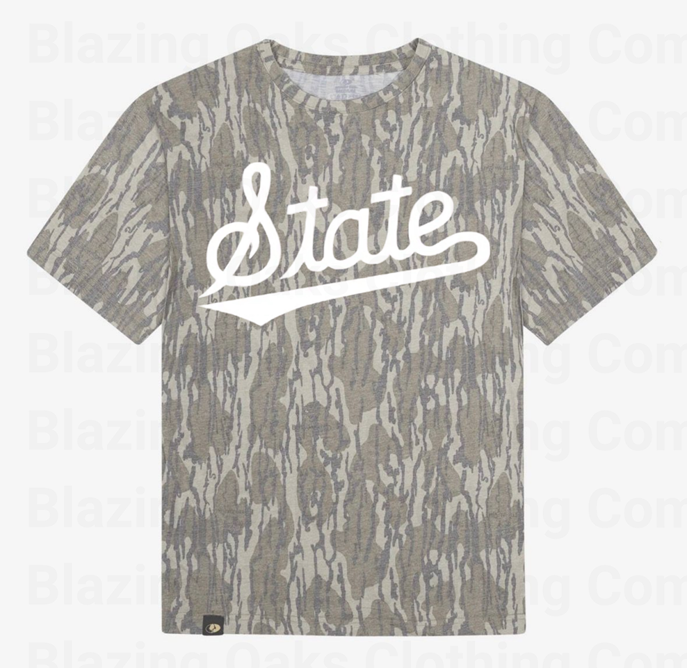 White Mississippi State Short Sleeve Shirt