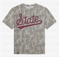 Maroon Camo Mississippi State Short Sleeve Shirt