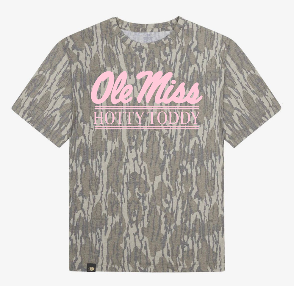 Pink Camo Ole Miss Short Sleeve Shirt
