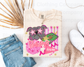 Pink Preppy Bulldogs Short Sleeve Shirt