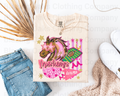 Pink Preppy Mustangs Short Sleeve Shirt