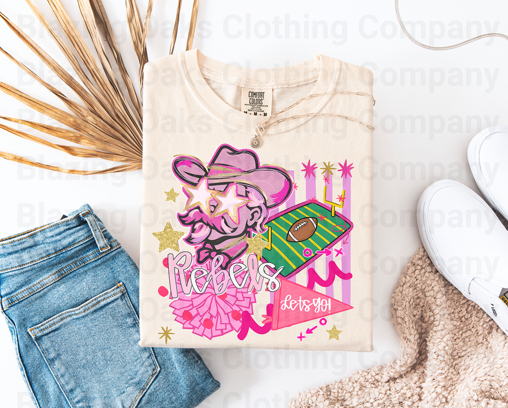 Pink Preppy Rebels Short Sleeve Shirt