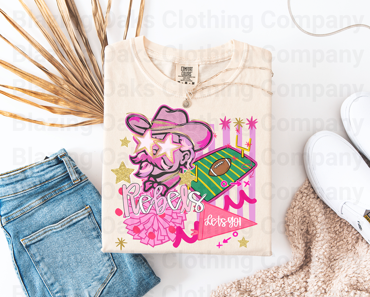 Pink Preppy Rebels Short Sleeve Shirt
