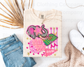 Pink Preppy Roll Tide Short Sleeve Shirt