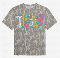 Camo Preppy Star Tigers Short Sleeve Shirt