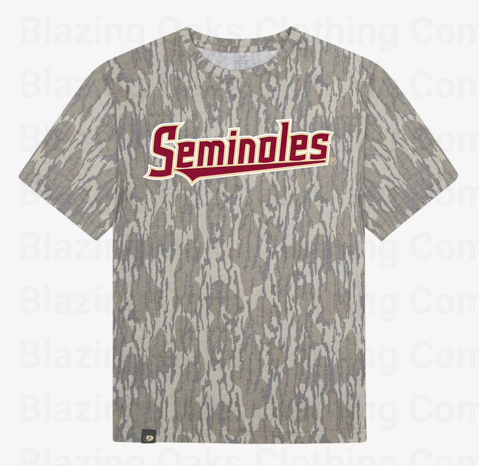 Camo Florida State Seminoles Short Sleeve Shirt