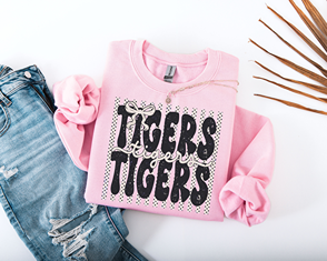 Striped Polka Dot Tigers Sweatshirt
