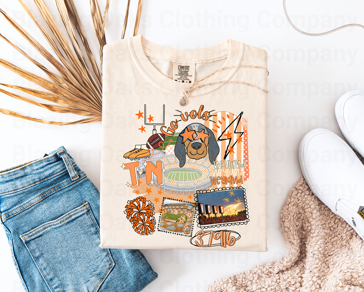 Tennessee Vols Collage Short Sleeve Shirt